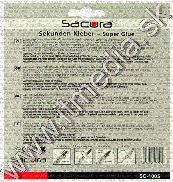 Image of Univerzális pillanatragasztó (3db-os csomag) (IT5814)