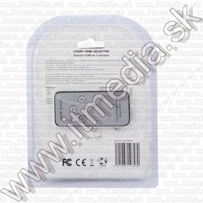 Image of HDMI Switch, 3-port *Remote Controll* (IT9284)