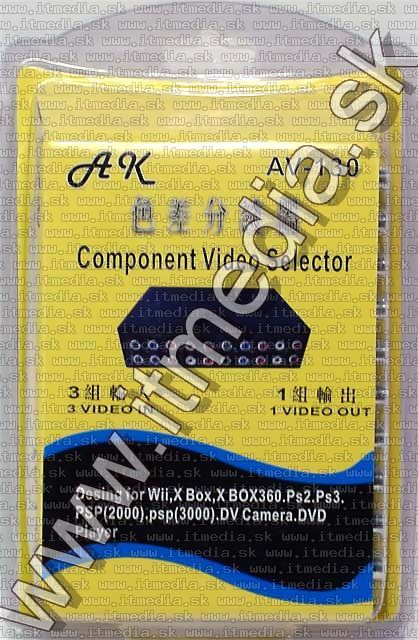 Image of Metal 3-port YUV-AV Switch (IT4707)