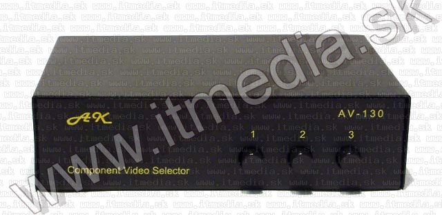 Image of Metal 3-port YUV-AV Switch (IT4707)