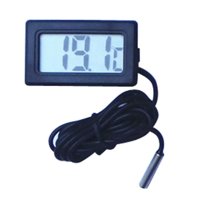 Image of Digital LCD Thermometer with external Probe BLACK (IT12683)