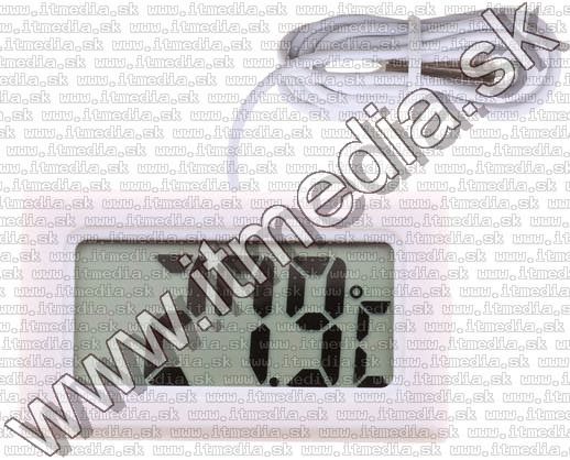 Image of Digital LCD Thermometer with external Probe WHITE (IT14111)