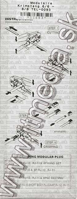 Image of Simple RJ-11 RJ-45 Network crimping tool (IT4914)