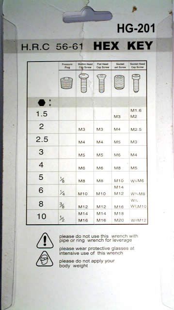Image of Allen Wrench set 9-part HEX HG-201 (RB-012) (IT3204)