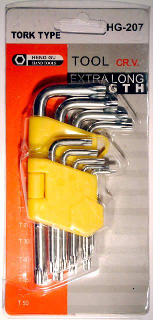 Image of Allen Wrench set 9-part TORX HG-207 (IT3205)