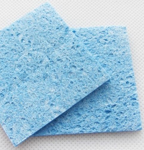 Image of Forrasztópáka szivacs (vékony, tömörített) magas hőfokú 60x60mm 6mm Kék (IT13057)