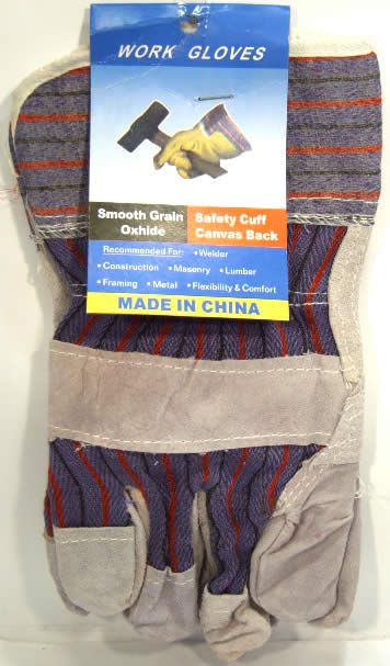 Image of Leather Work Gloves, 2-set no. 2 (IT3985)
