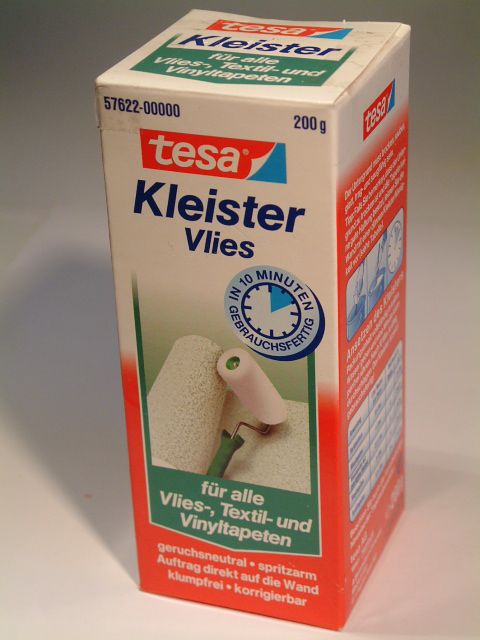 Image of Tesa Wallpaper Adhesive (Glue) *Textil, Vinyl* 200g INFO! (IT2088)