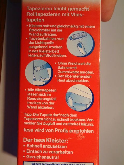 Image of Tesa Wallpaper Adhesive (Glue) *Textil, Vinyl* 200g INFO! (IT2088)