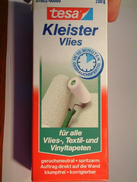 Image of Tesa Wallpaper Adhesive (Glue) *Textil, Vinyl* 200g INFO! (IT2088)