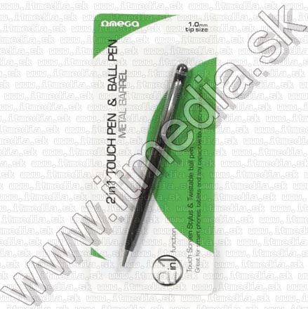 Image of Omega Stylus Pen/Ball Pen 2 in 1 *Black* (IT8767)