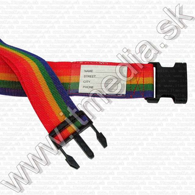 Image of Csomag kötöző pánt 5cm x 195cm *Szívárvány* CR-18A (IT7242)