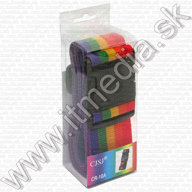 Image of Csomag kötöző pánt 5cm x 195cm *Szívárvány* CR-18A (IT7242)