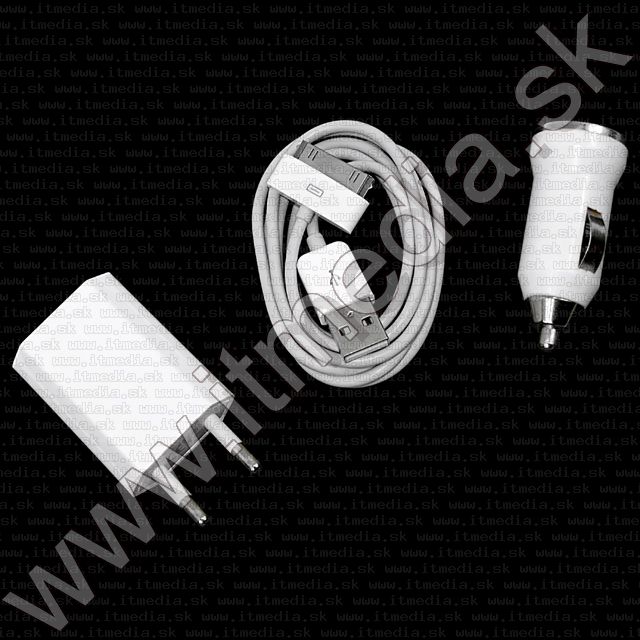 Image of Travel Charger for Apple iPhone 3-in-1 Set INFO! (IT7229)
