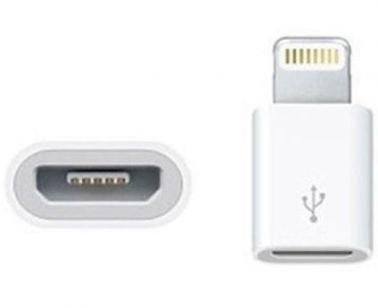 Image of MicroUSB - Lightning (Apple iPhone 5-6-7) adapter *bulk* Fehér (IT10738)