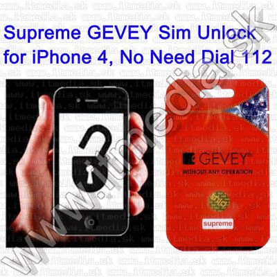 Image of Gevey I-Phone4 Unlocking Turbo SIM Card (Supreme) (IT8001)