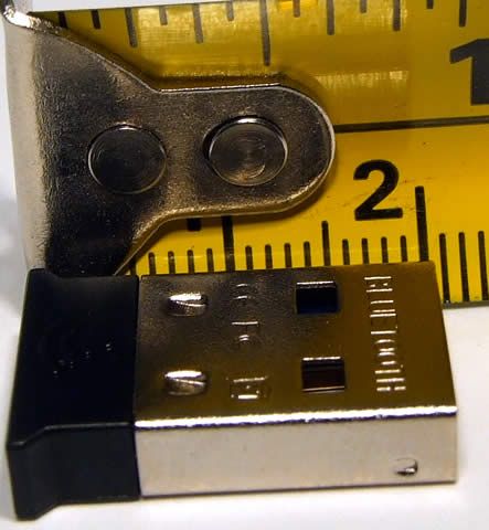 Image of Bluetooth v2.0 *nano* USB dongle Win7 ready *Black* (IT3989)