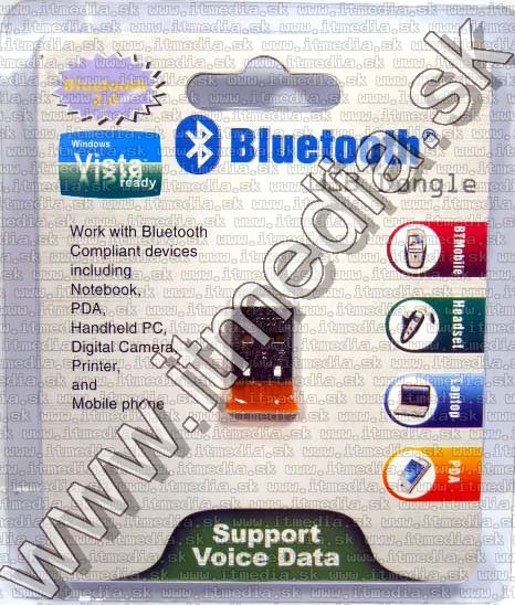Image of Bluetooth v2.0 *nano* USB dongle Vista ready *Orange* (IT3990)