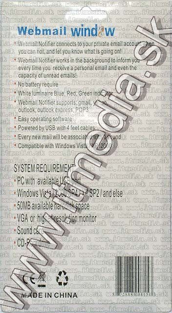 Image of USB Webmail Notifier Gadget (IT4751)