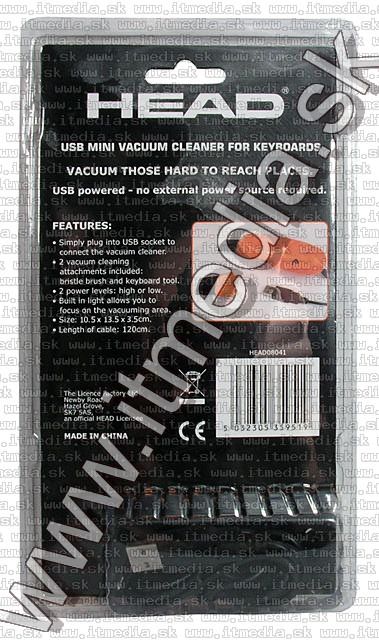 Image of Head mini Vacuum Cleaner, USB (IT5326)