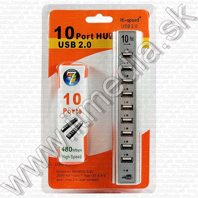 Image of USB 2.0 Hub 10 port (with power) (IT8521)