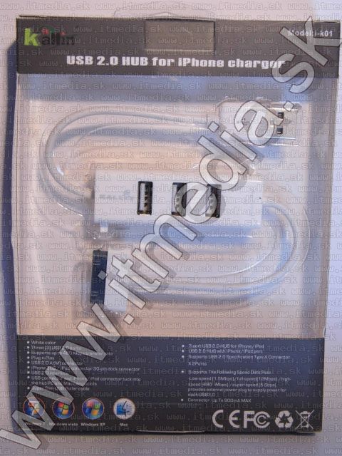 Image of Kallin iPhone Charger USB 2.0 Hub 3 port (IT8995)