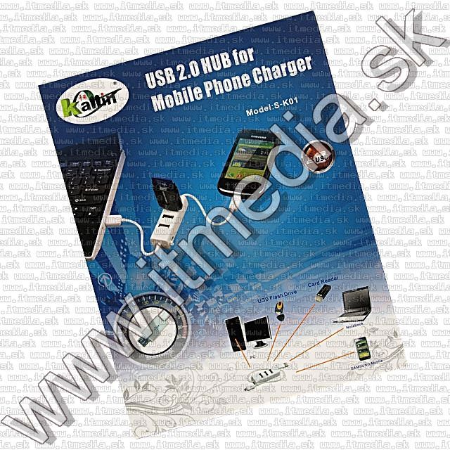 Image of Kallin OTG Charger USB 2.0 Hub 3 port (IT8996)