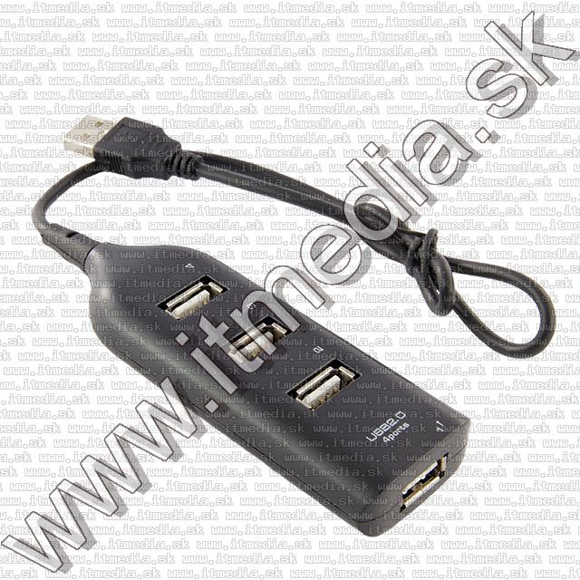 Image of Noname USB 1.1 HUB 4 port 1m cable Black BULK (IT9980)