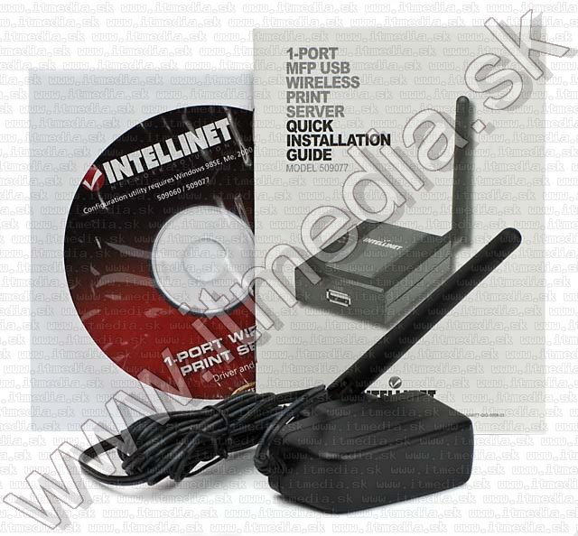 Image of IntelliNet 1-Port MFP Print Server, USB, WLAN RJ45 (IT5254)