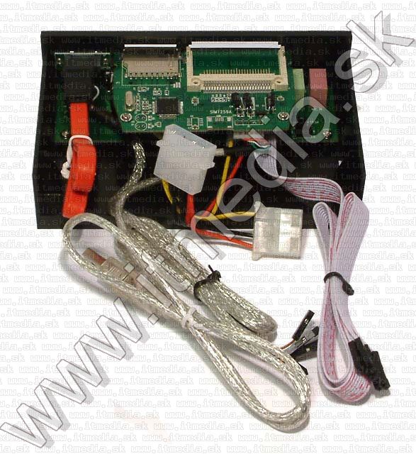 Image of PC Frontpanel CardReader HUB Firewire SATA *Black* (IT3729)
