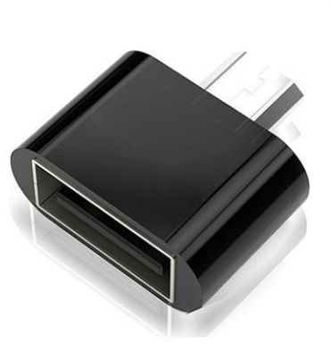Image of USB OTG HOST Adapter (USB-Af/microUSB-Bm) V4 *Black* (IT14040)