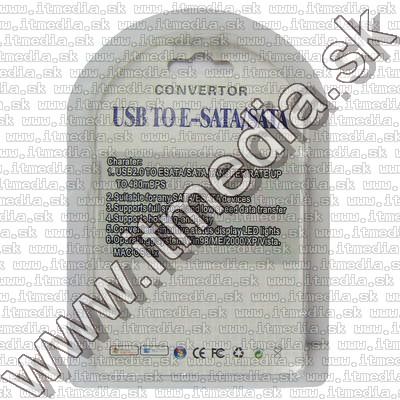 Image of IT Media USB 2.0 to SATA bridge (IT4655)