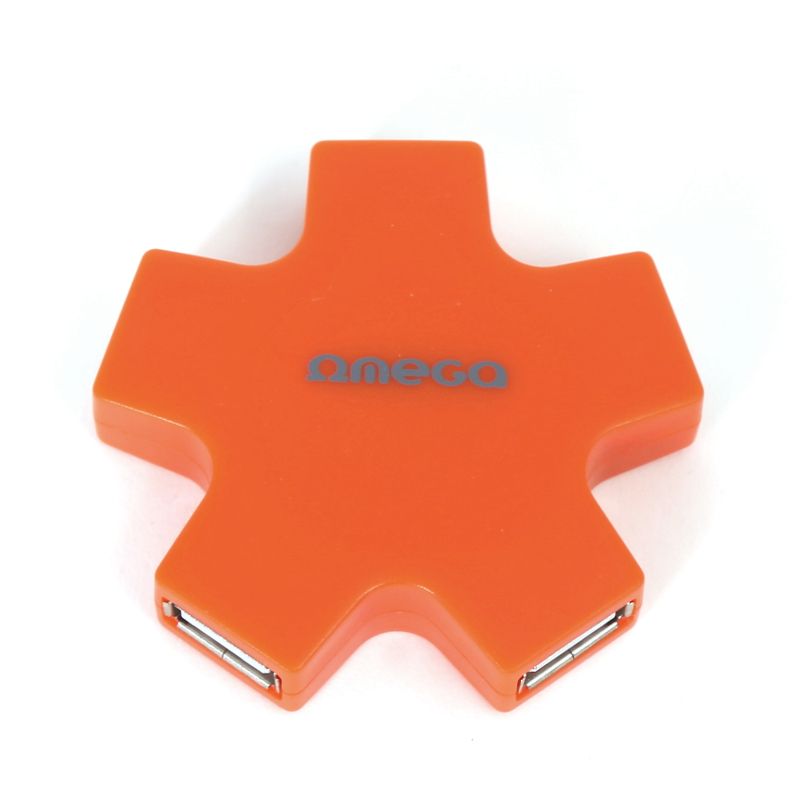 Image of OMEGA USB 2.0 HUB 4 port *Star* Orange (IT12060)