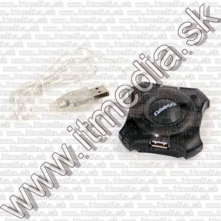 Image of OMEGA USB 2.0 HUB 4 port *Power Capable**Black* (IT6818)