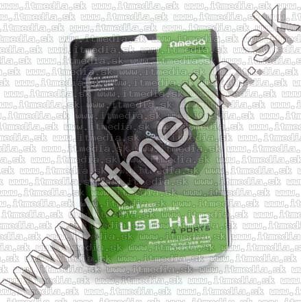 Image of OMEGA USB 2.0 HUB 4 port *Power Capable**Black* (IT6818)
