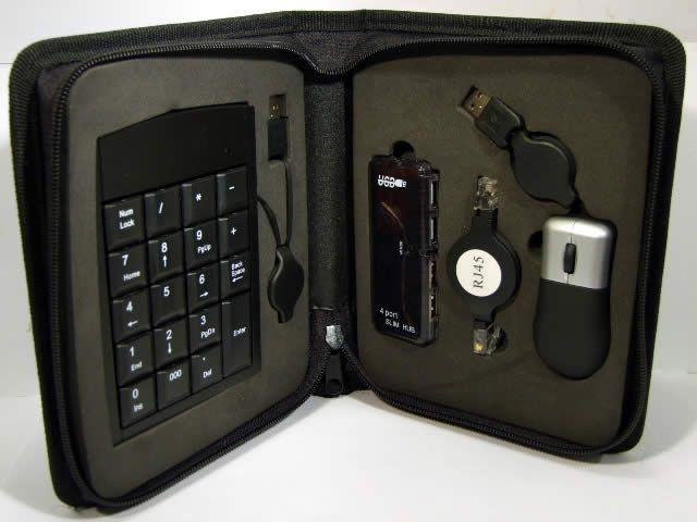 Image of Notebook Kit USB Travel set, 4 parts (IT4184)