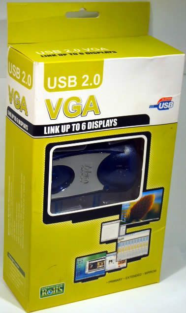 Image of WS Tech USB 2.0 VGA adapter WS-U20-VGA BULK (IT4161)