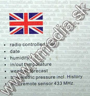 Image of Balance meteo WIRELESS Weather Station (0682) (IT3207)