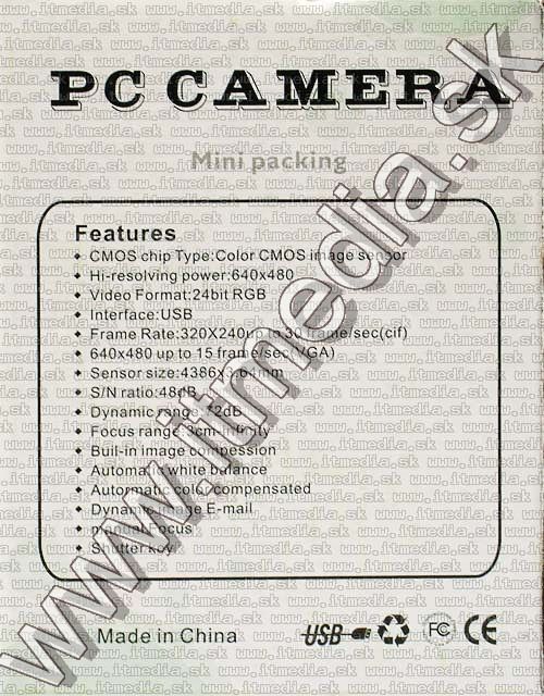 Image of IT Media USB WebCam *Ladybug* 100kpix (IT4715)