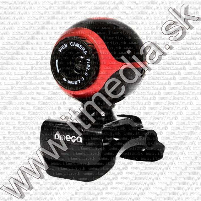 Image of Omega 300 kpix USB WebCam C10 Red (IT8440)