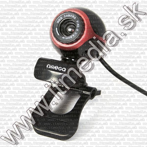 Image of Omega 300 kpix USB WebCam C10 Red (IT8440)
