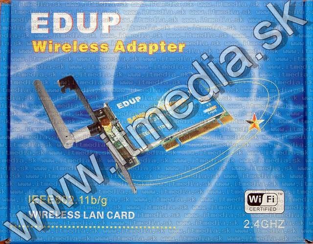 Image of EDUP PCI-miniPCI WLAN Card 54 MBit WEP+WPA B-grade INFO! (IT4710)