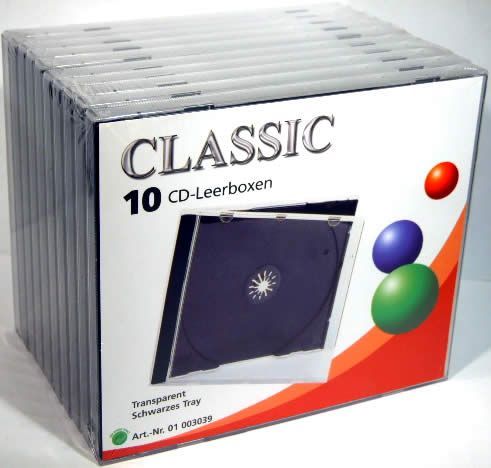 Image of CD Case, Normal, Black *10-pack* (IT3441)