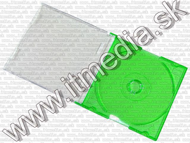 Image of CD Case, slim, MINI (8cm) **GREEN** (IT2657)