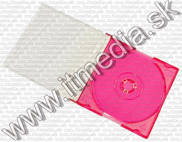 Image of CD Case, slim, MINI (8cm) **Red** (IT5619)