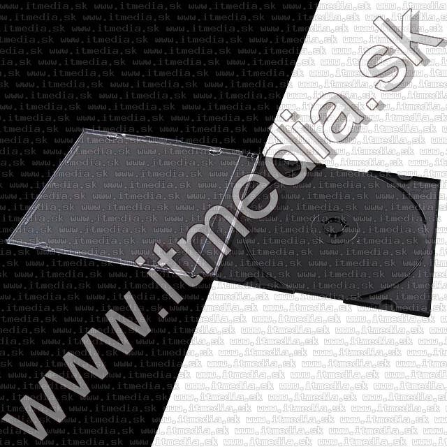 Image of CD Case, slim, Black *standard* 100/200-pack MP 4.2g INFO! (IT0424)