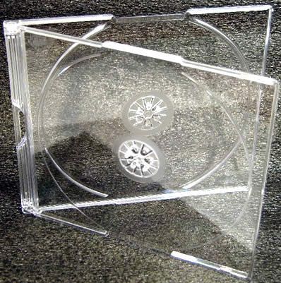 Image of CD Case, *DOUBLE* slim, Clear 5mm *5-pack* (IT3443)