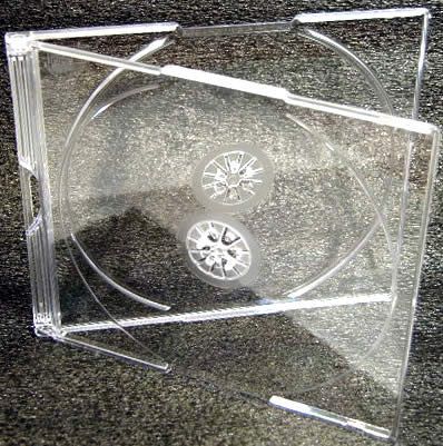 Image of CD Case, *DOUBLE* slim, Clear 5mm *10-pack* (IT3444)