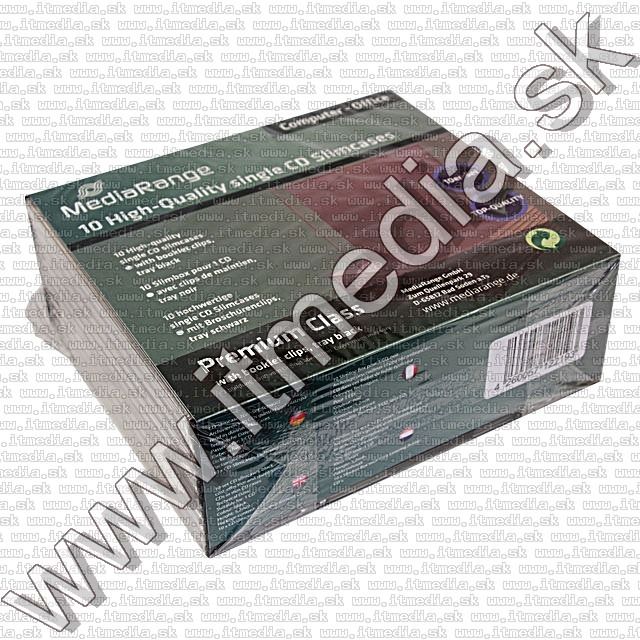 Image of MediaRange Slim CD Case, Black *10-pack* (IT9081)