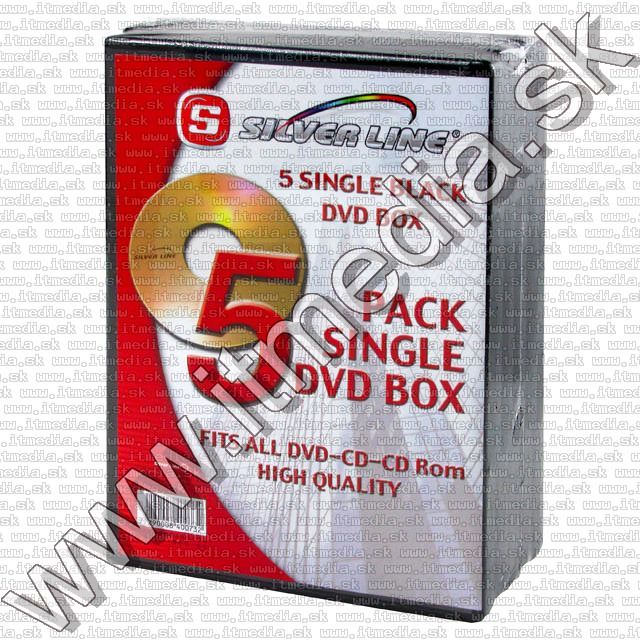 Image of Silver Line DVD Case, NORMAL-single  **(5-pack)** (IT6813)
